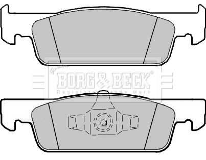 BORG & BECK Комплект тормозных колодок, дисковый тормоз BBP2407